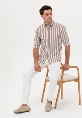 Beyaz Slim Fit Jean Pantolon