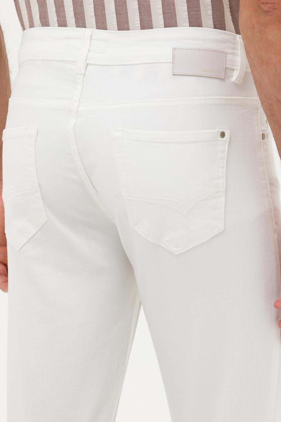 Beyaz Slim Fit Jean Pantolon - 50266671037