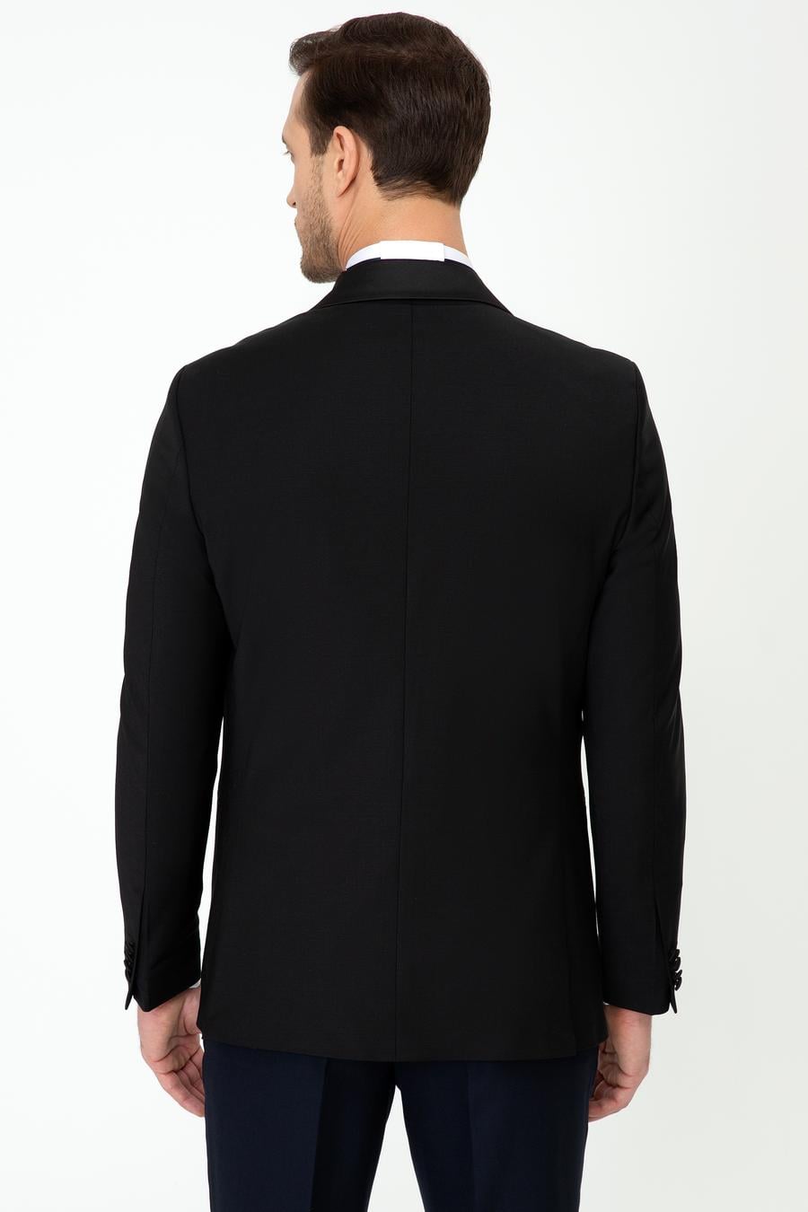 Siyah Slim Fit Smokin Ceket - 50223961053
