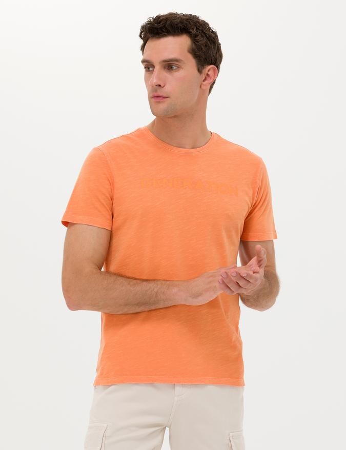 Turuncu Slim Fit T-Shirt