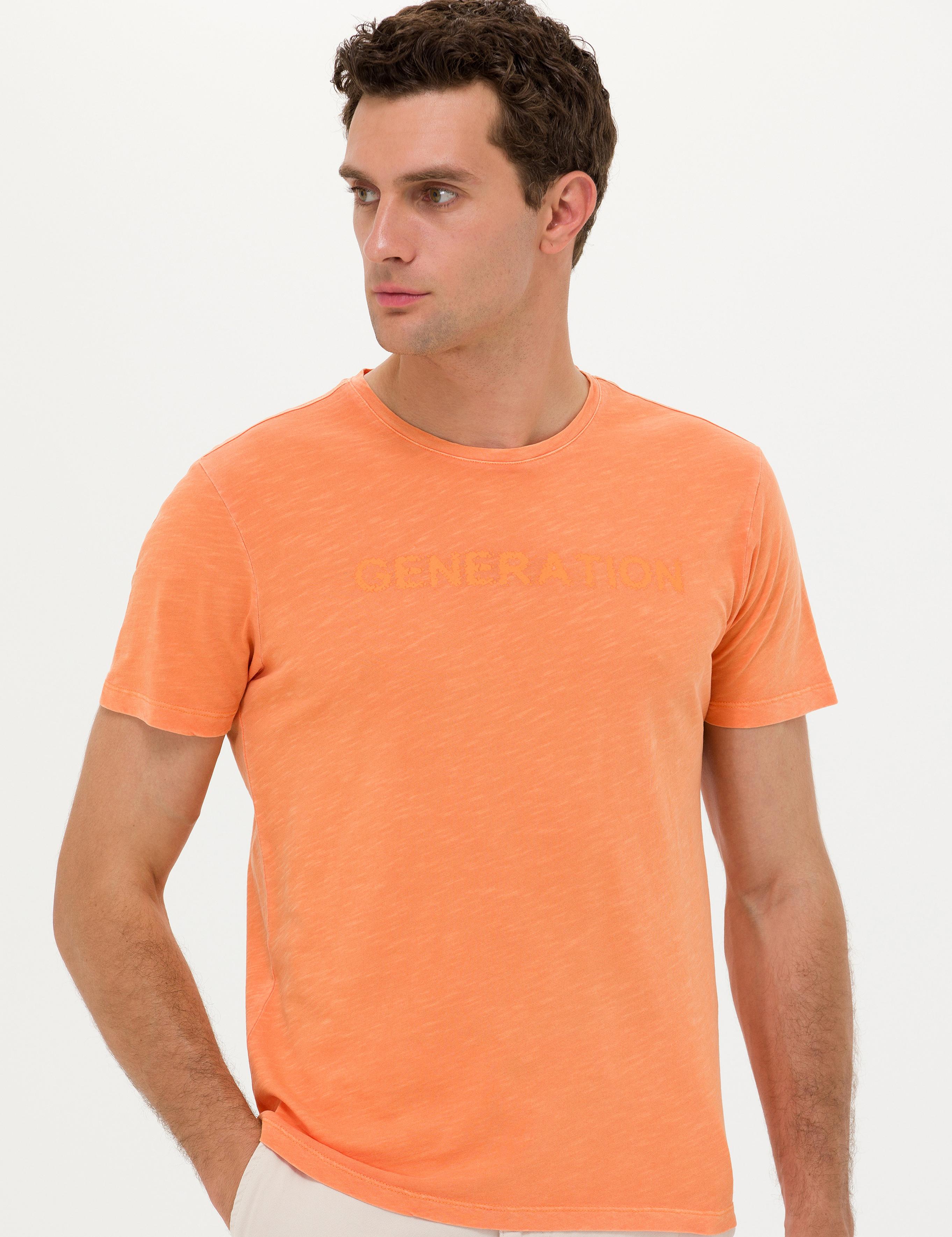 Turuncu Slim Fit T-Shirt - 50266613056