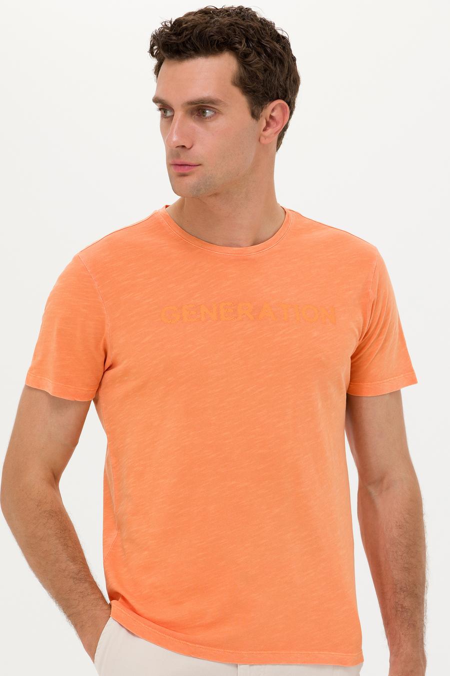 Turuncu Slim Fit T-Shirt - 50266613056