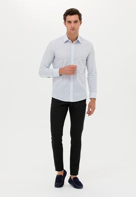 Siyah Slim Fit Kanvas Pantolon