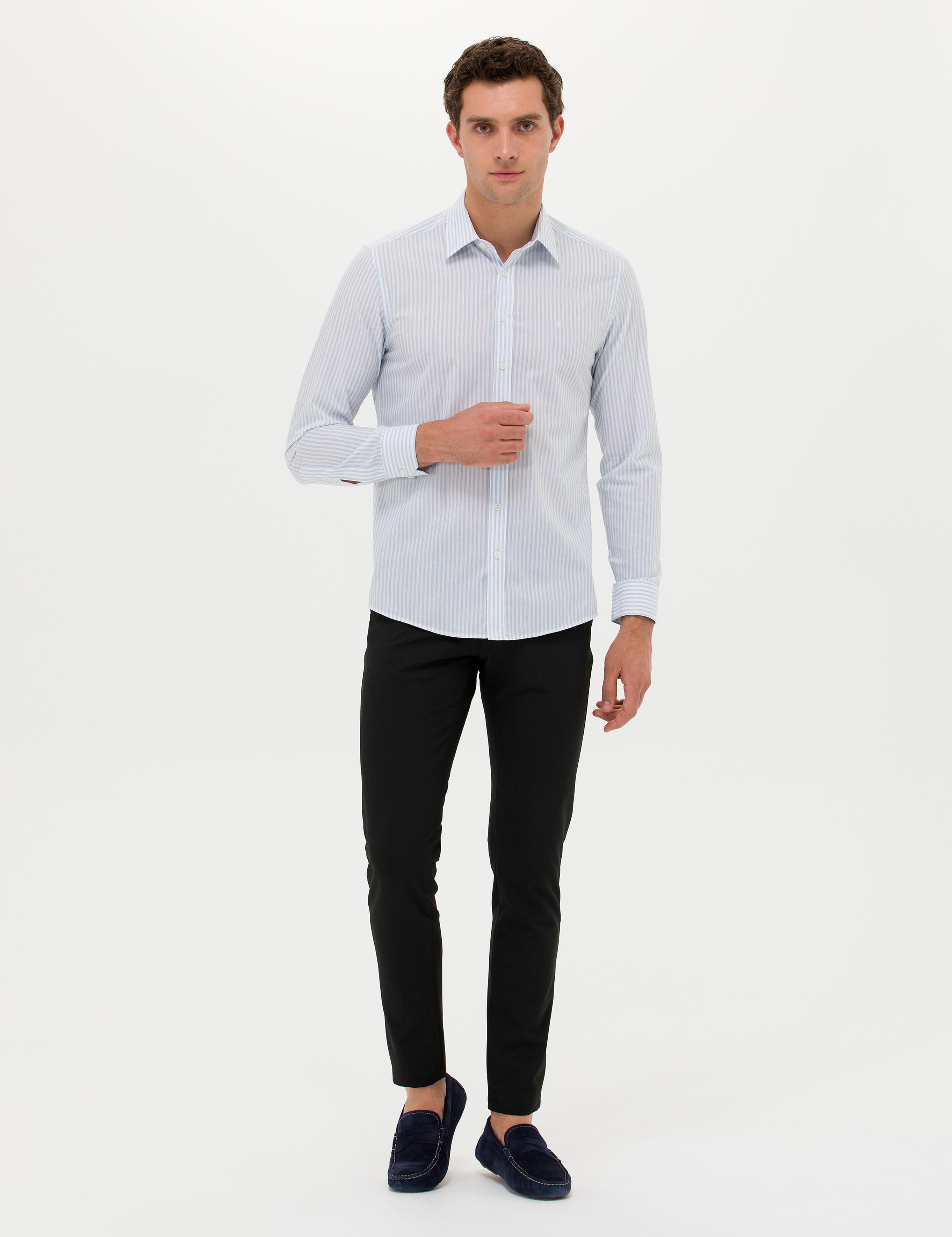 Siyah Slim Fit Kanvas Pantolon - 50266705148