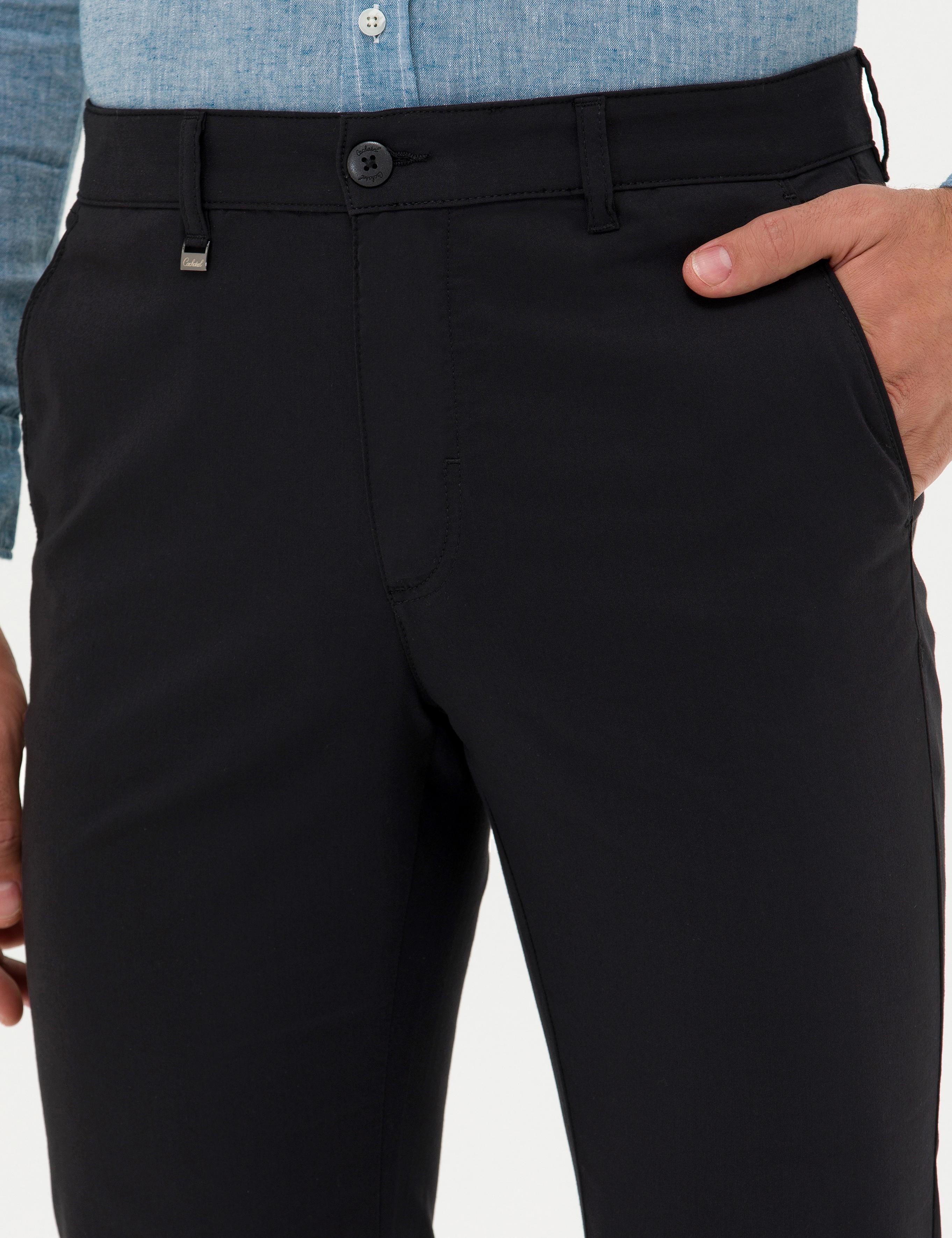 Siyah Carrot Fit Kanvas Pantolon - 50266747343