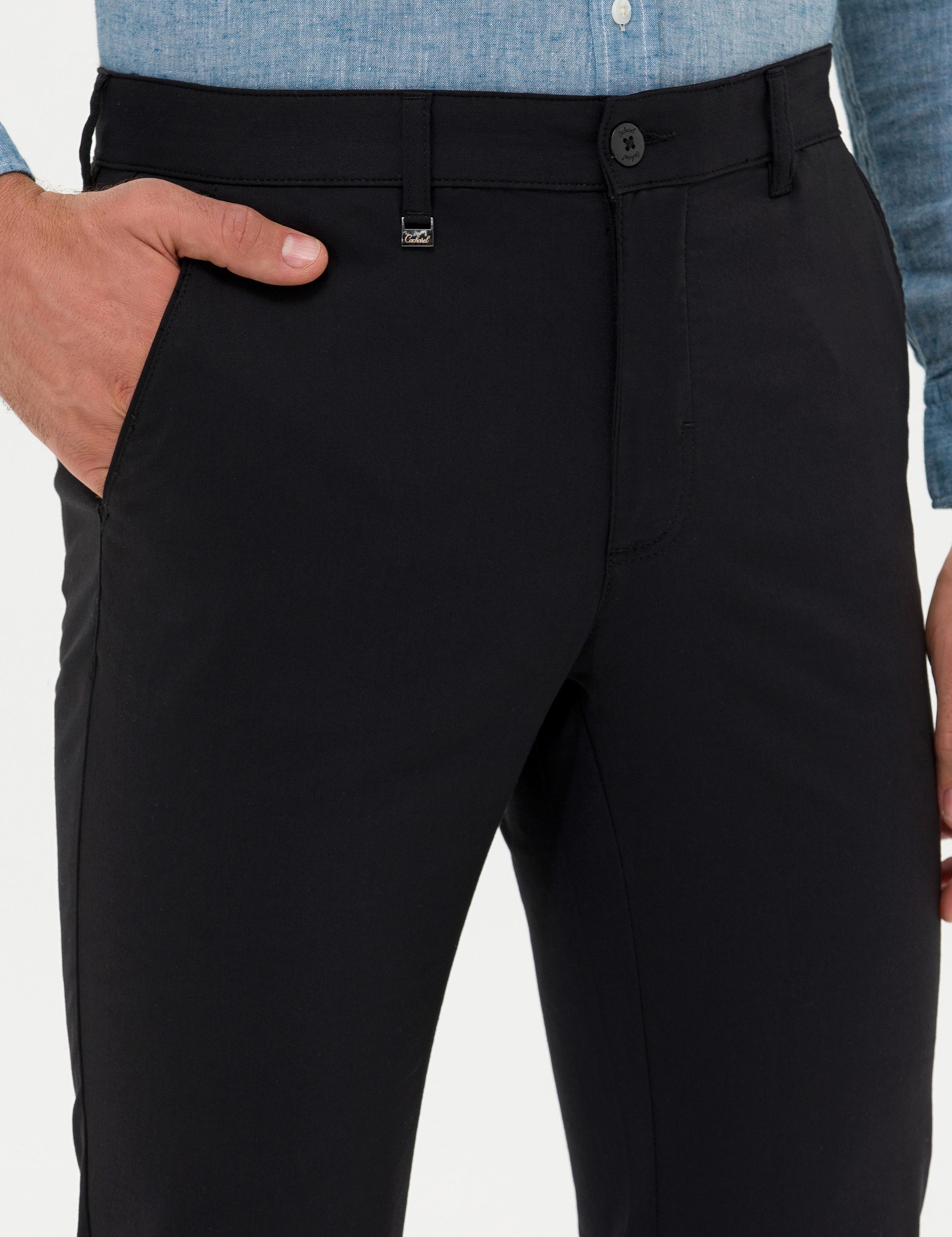 Siyah Carrot Fit Kanvas Pantolon - 50266747343