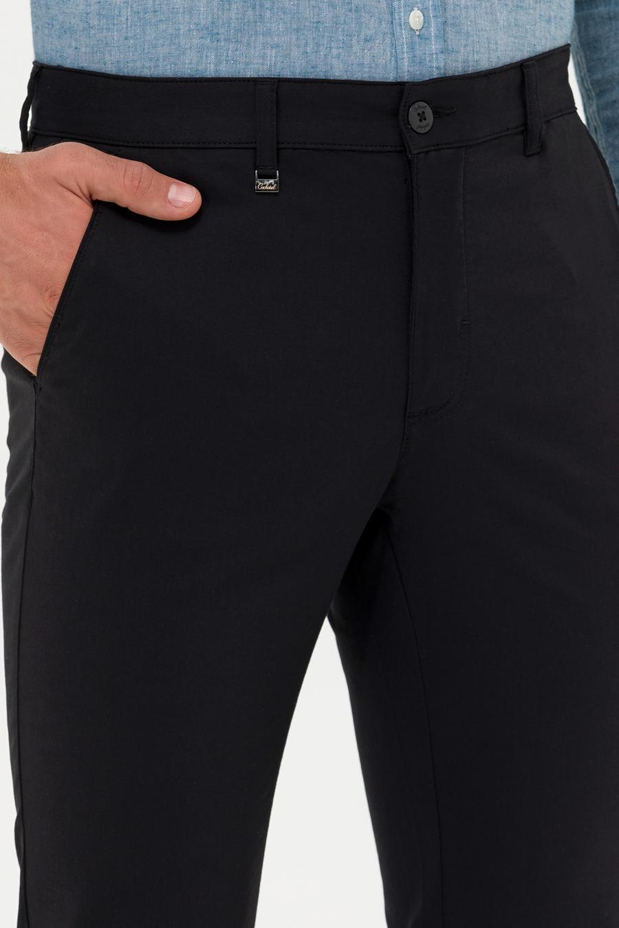 Siyah Carrot Fit Kanvas Pantolon - 50266747343