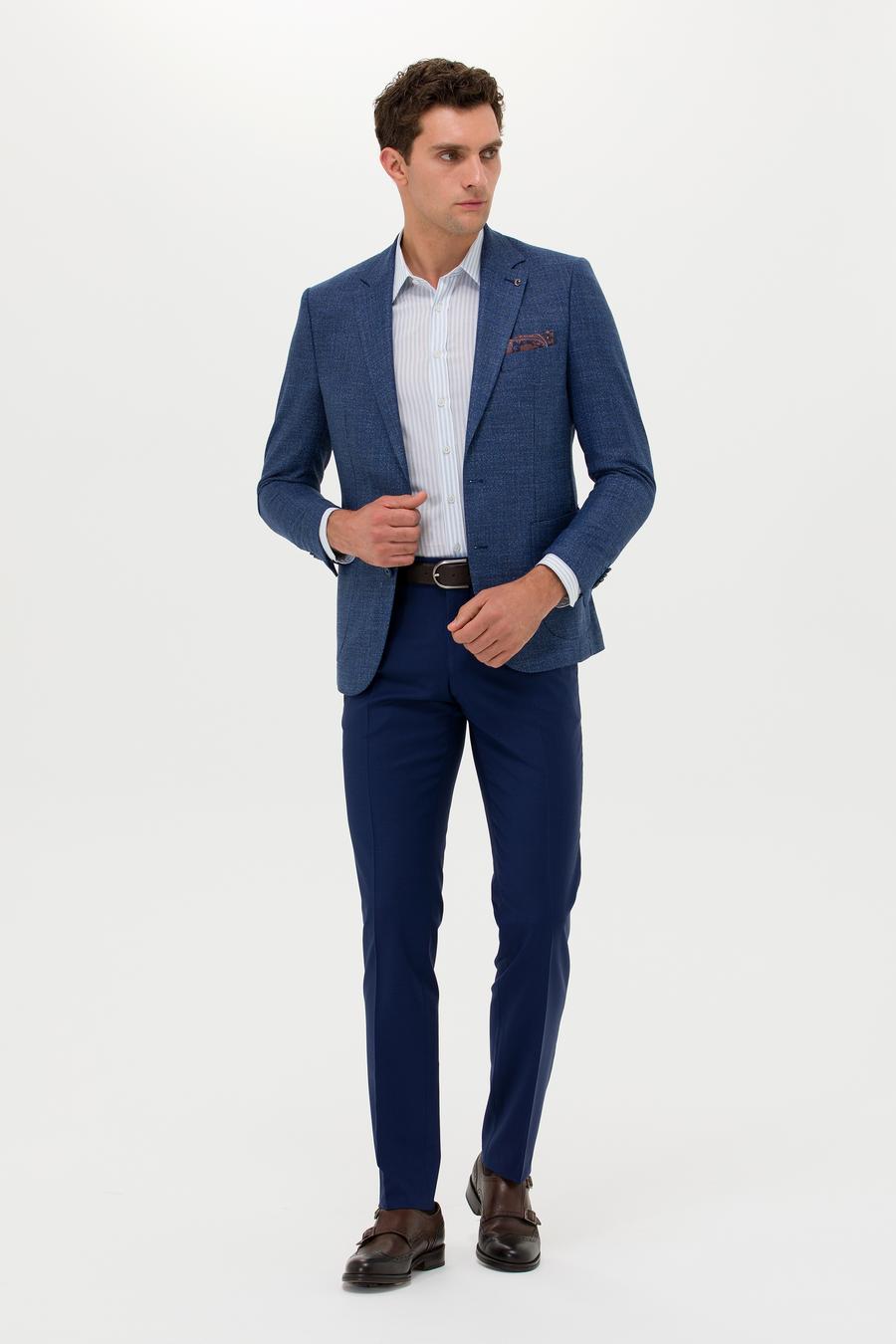 Açık Lacivert Slim Fit Kumaş Pantolon - 50259101089