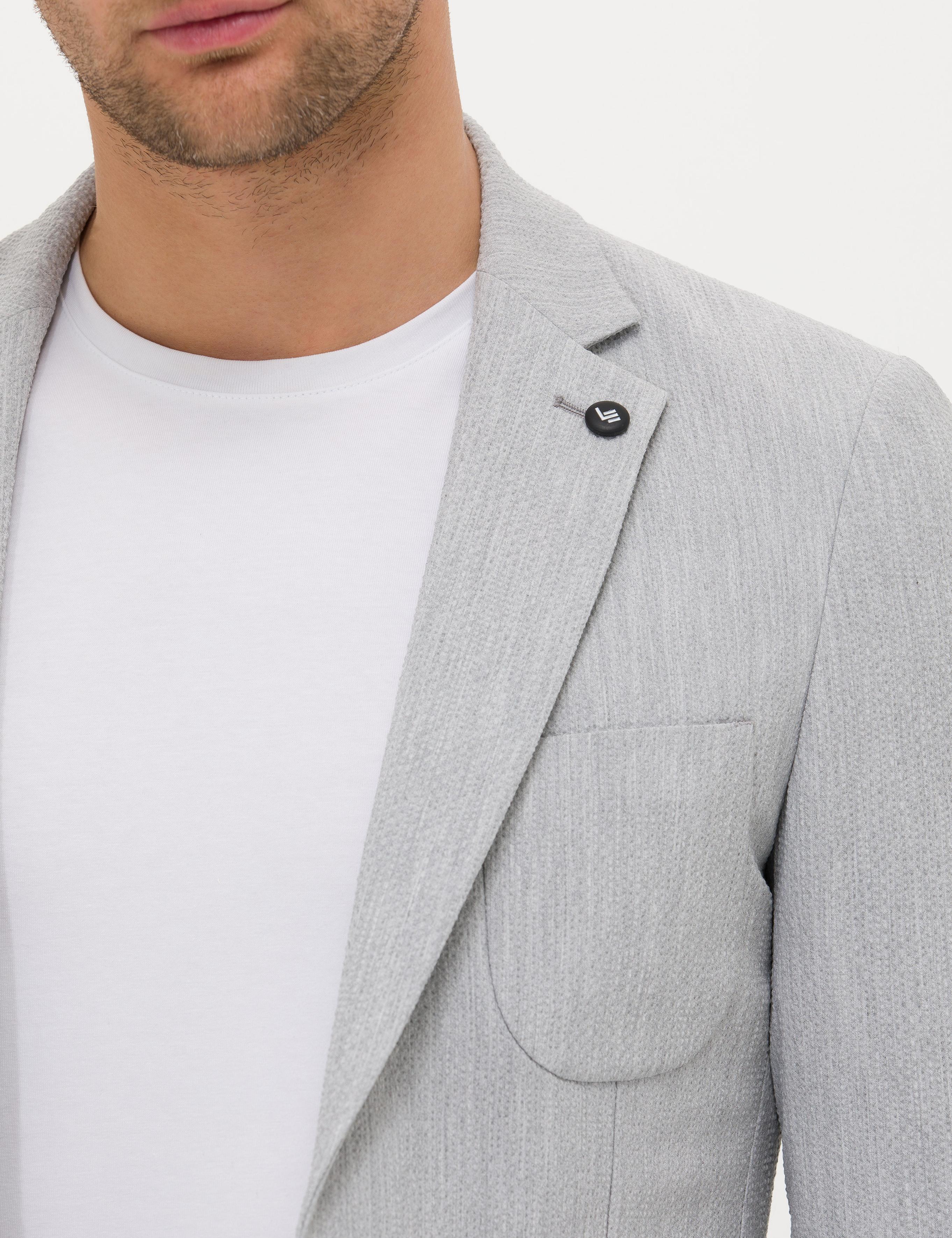 Açık Gri Ekstra Slim Fit Ceket - 50269215080