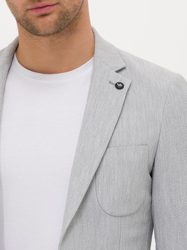 Açık Gri Ekstra Slim Fit Ceket
