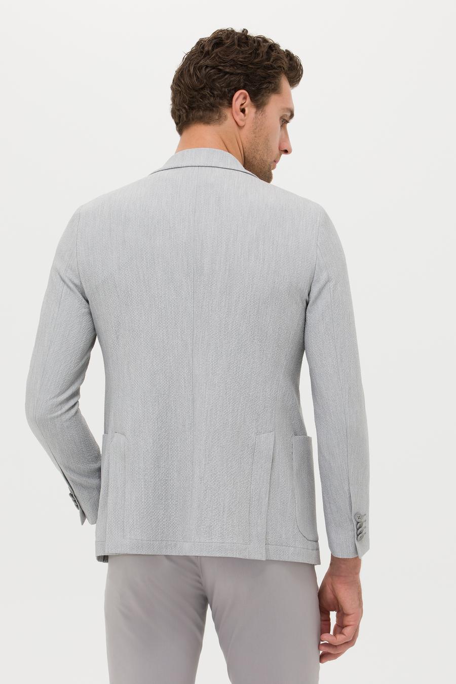 Açık Gri Ekstra Slim Fit Ceket - 50269215080