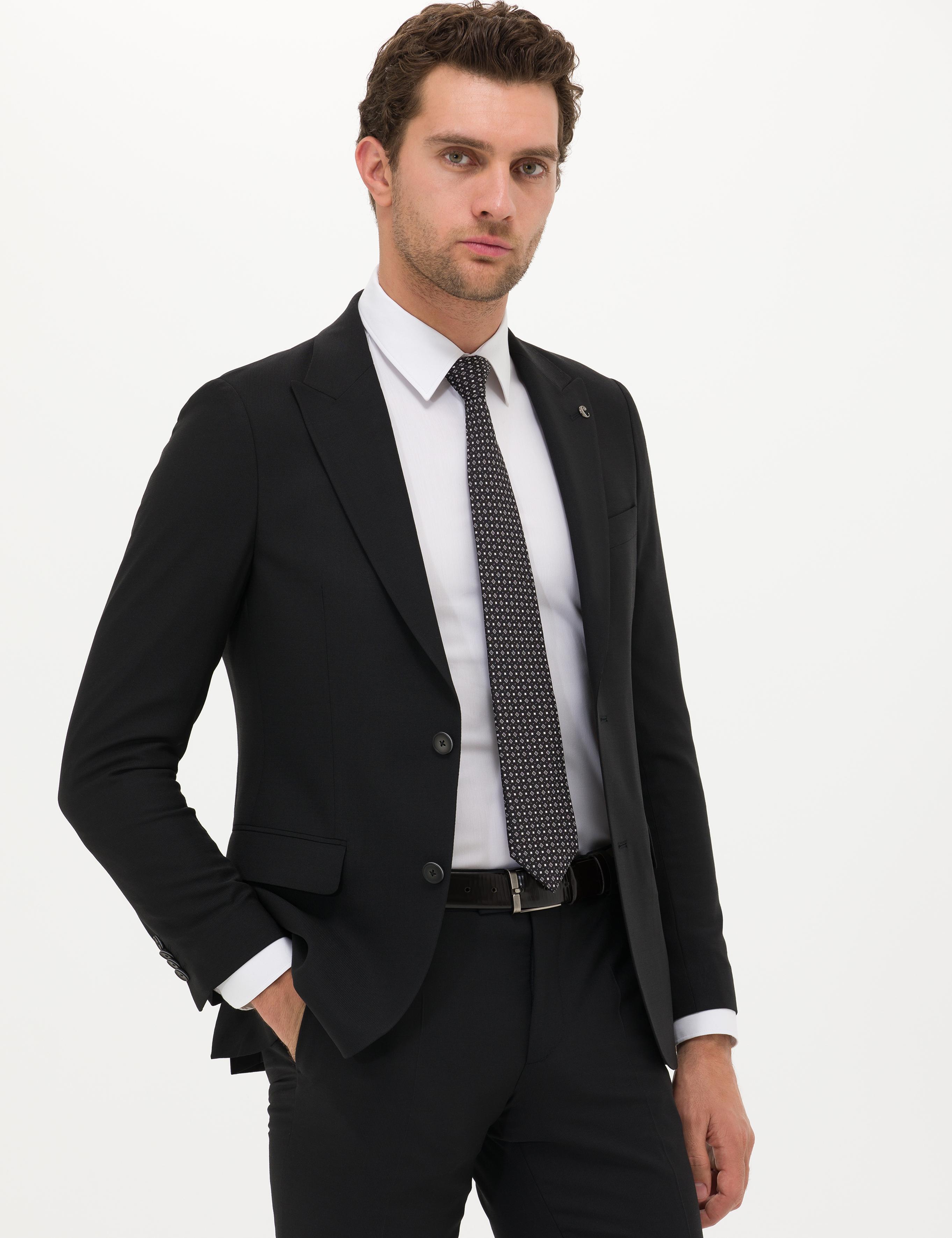 Siyah Ex. Slim Fit Takım Elbise - 50265036011