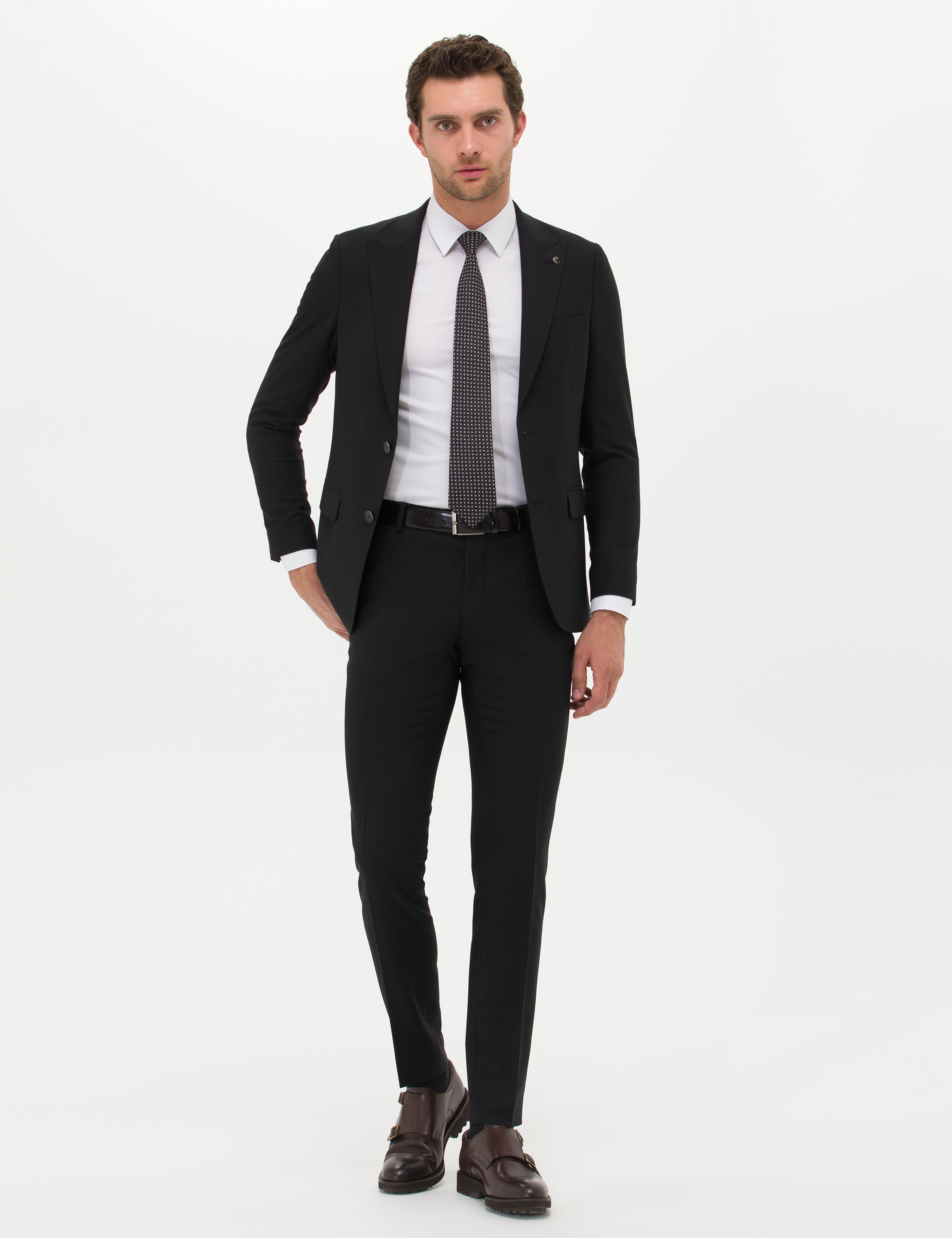 Siyah Ex. Slim Fit Takım Elbise - 50265036011