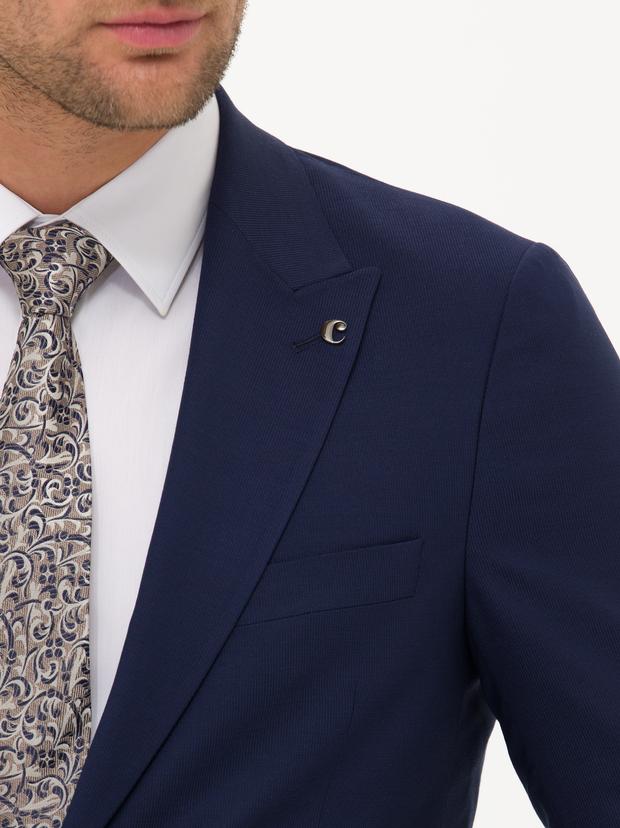 Lacivert Ekstra Slim Fit Takım Elbise