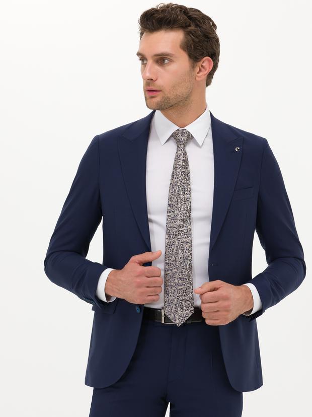 Lacivert Ekstra Slim Fit Takım Elbise