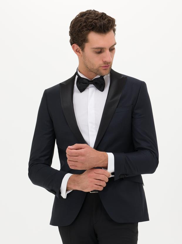 Lacivert Ekstra Slim Fit Ceket