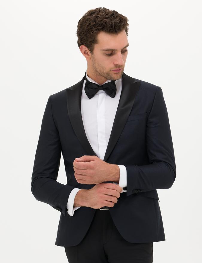 Lacivert Ekstra Slim Fit Ceket