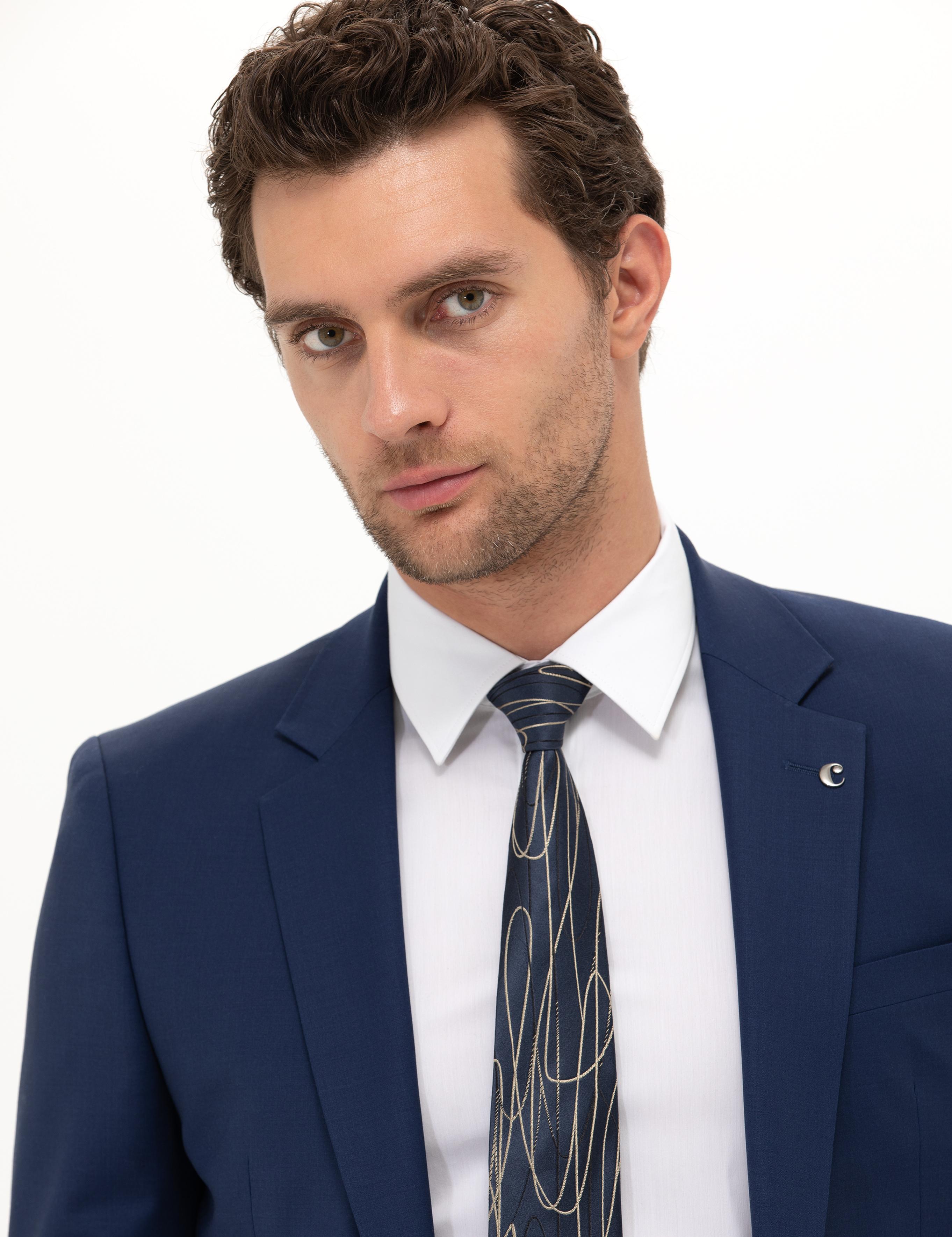 Açık Lacivert Slim Fit Ceket - 50258857083