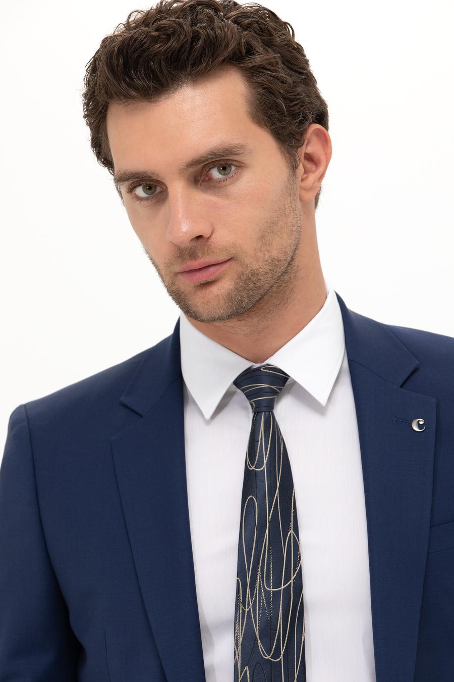 Açık Lacivert Slim Fit Ceket - 50258857083