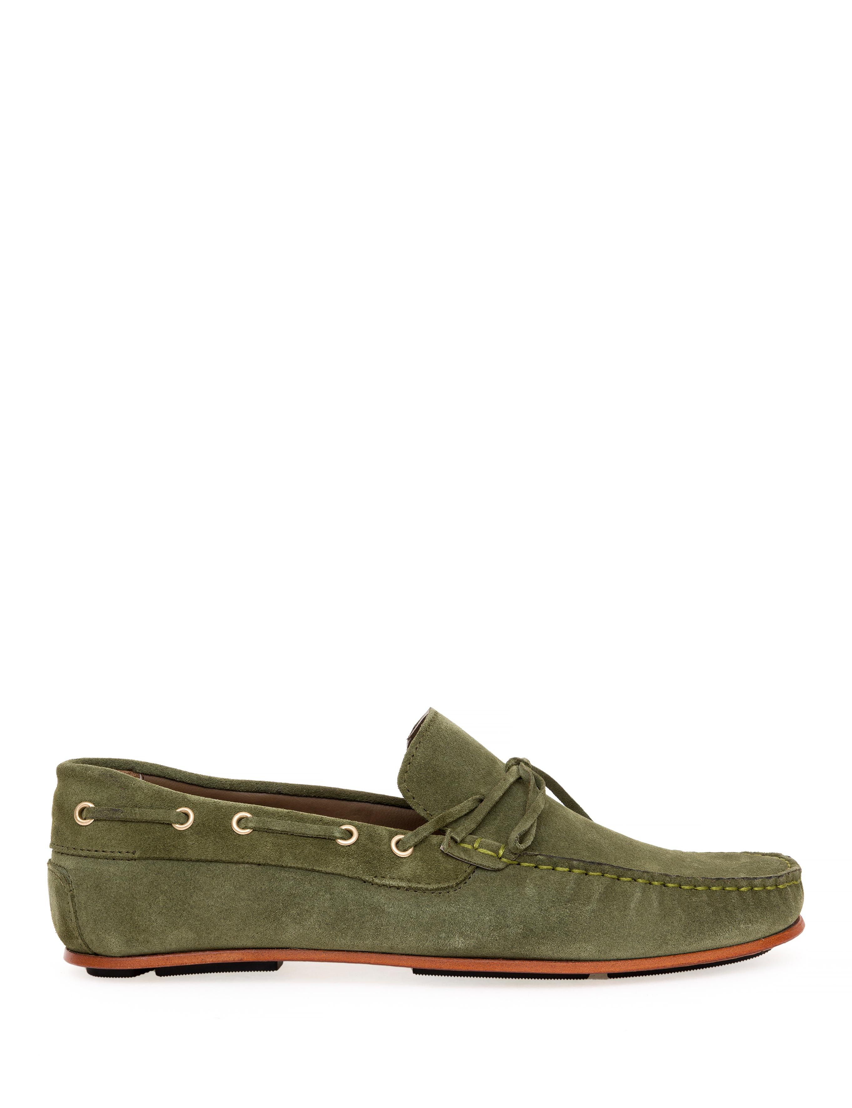 Haki Kösele Taban %100 Deri Loafer Ayakkabı - 50268410004