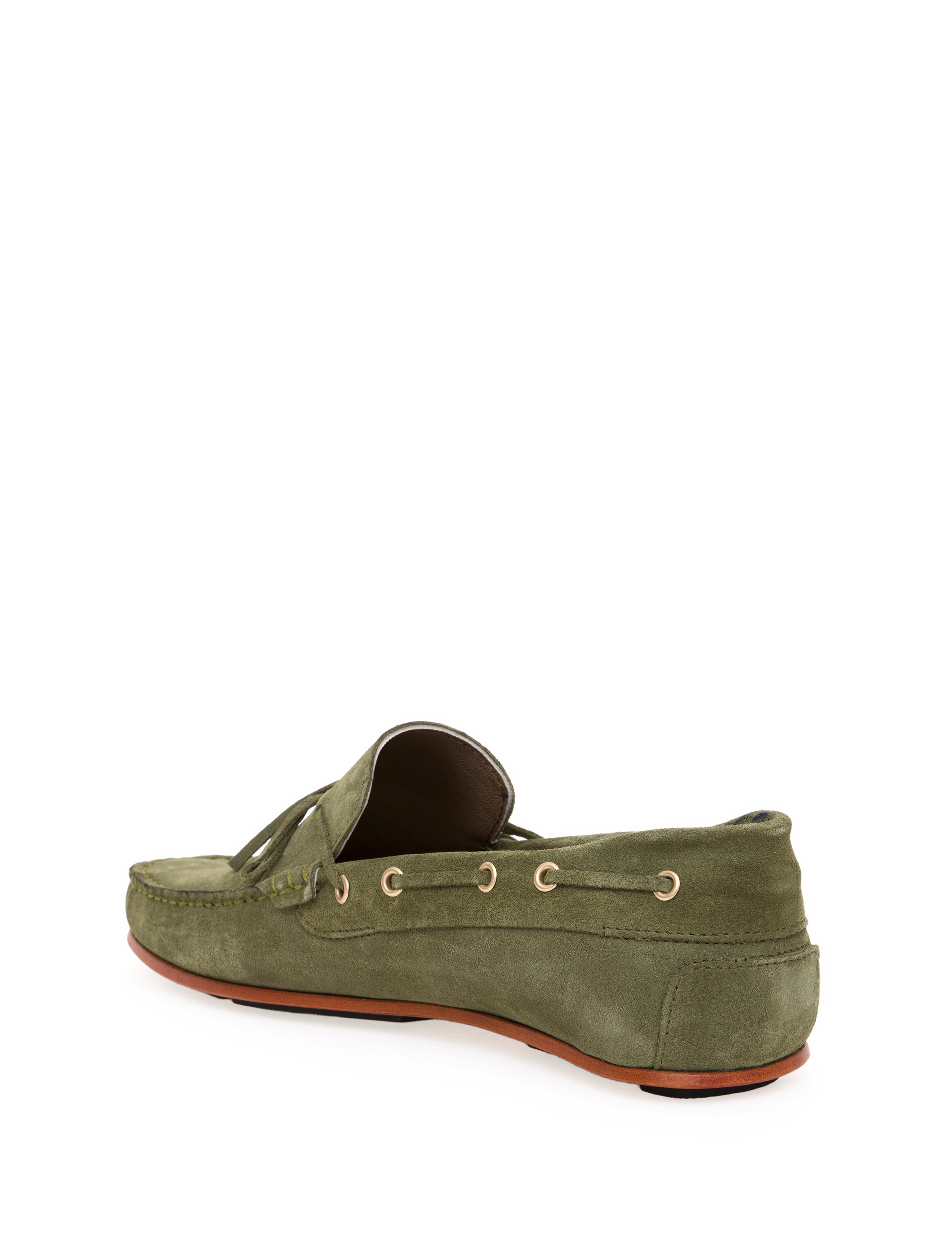 Haki Kösele Taban %100 Deri Loafer Ayakkabı - 50268410004