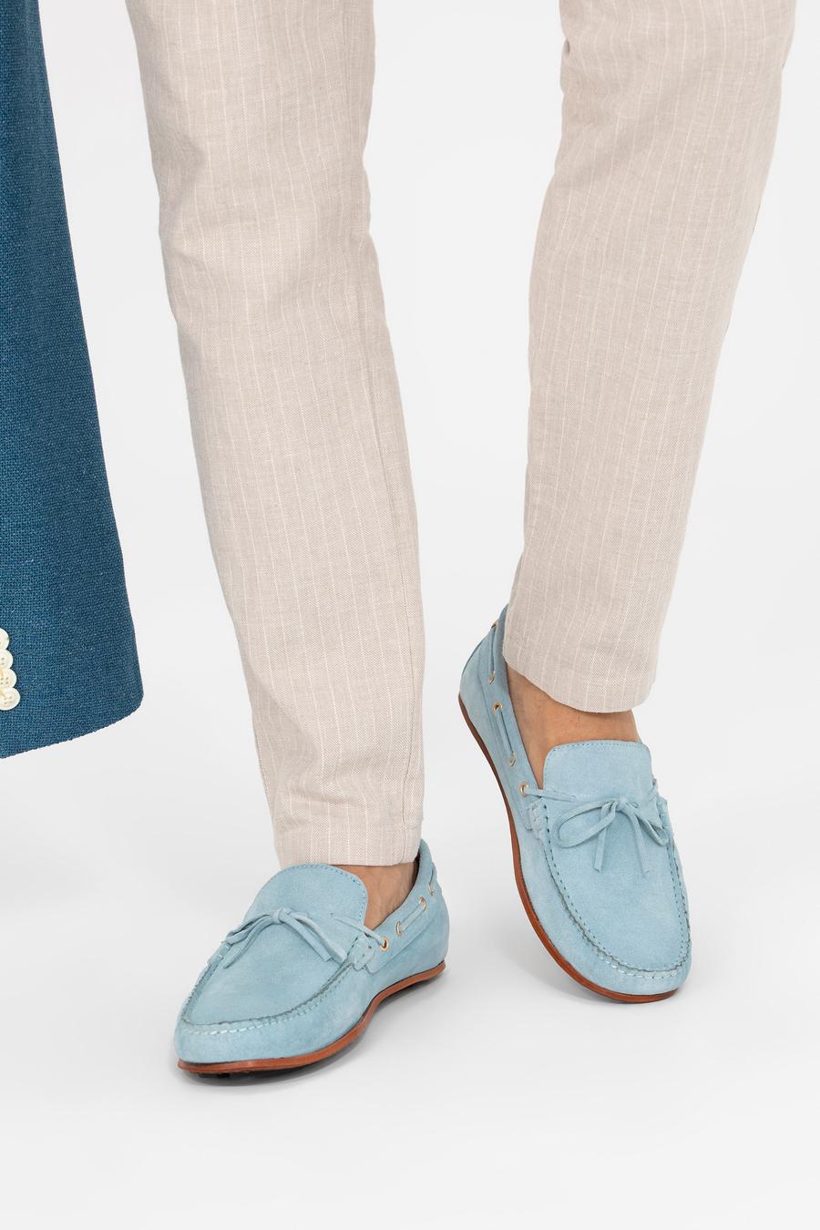 Açık Mavi Loafer Ayakkabı - 50268410009