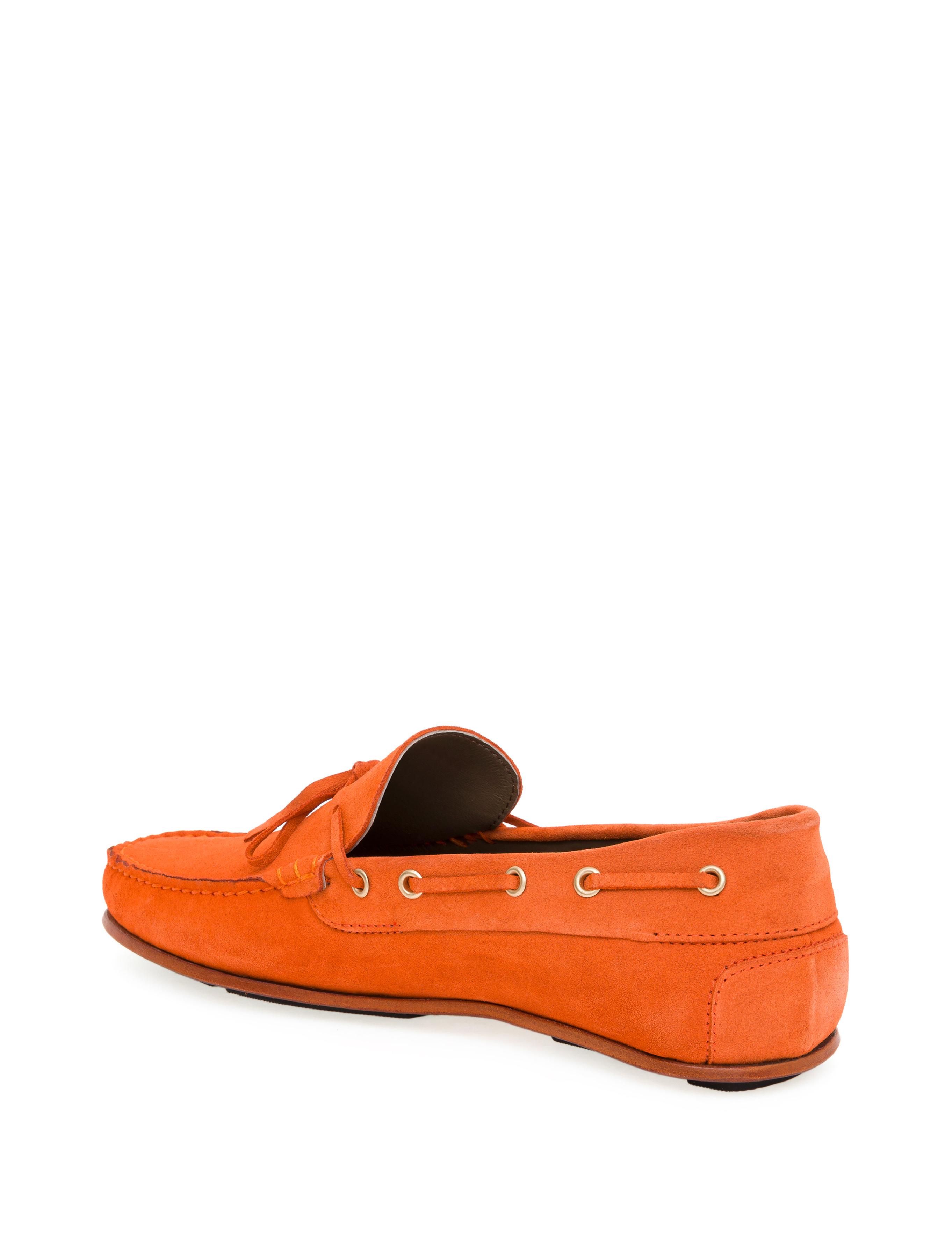 Turuncu Kösele Taban %100 Deri Loafer Ayakkabı - 50268410017