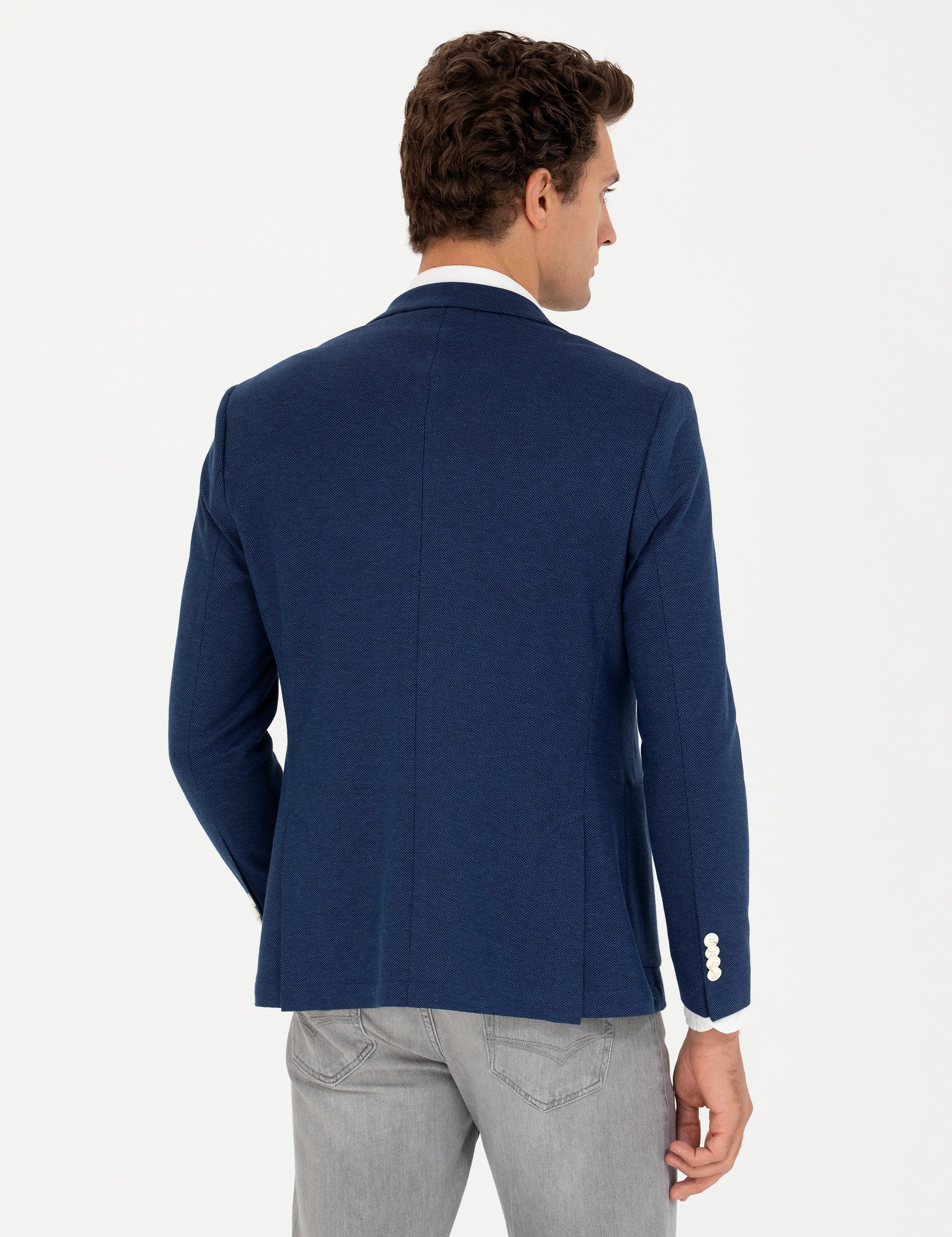 Lacivert Slim Fit Spor Ceket - 50264778047