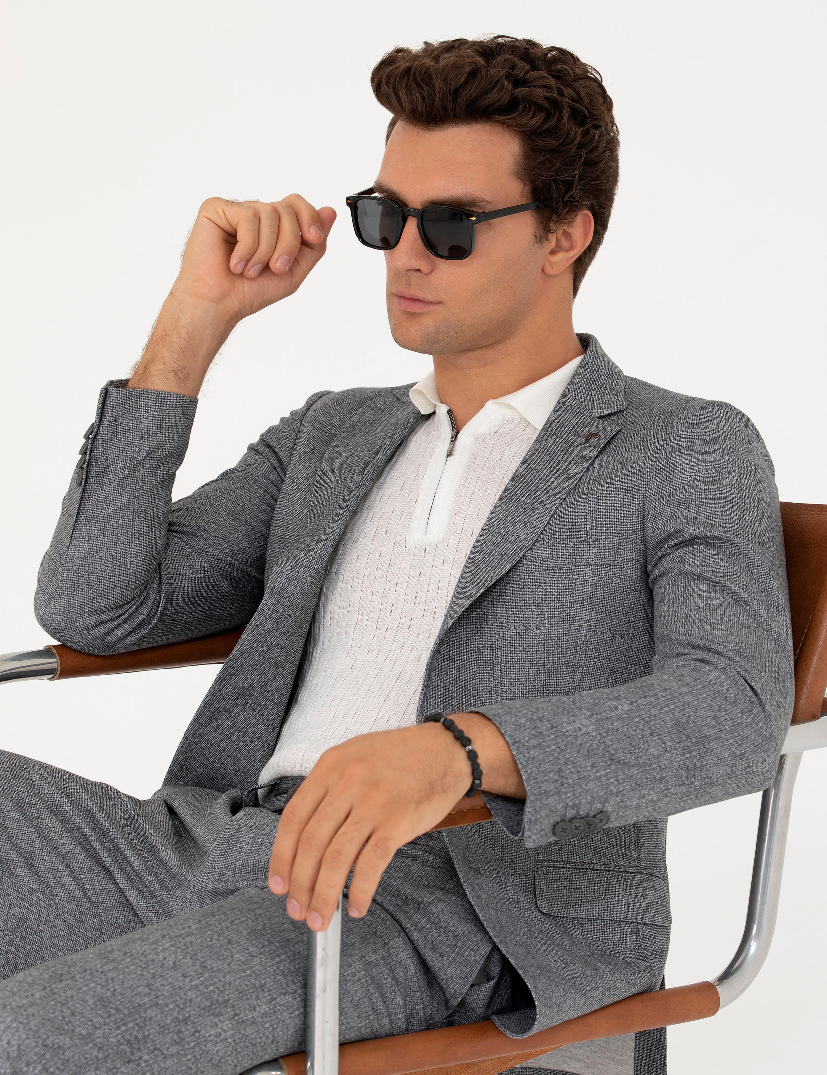 Antrasit Ekstra Slim Fit Ceket - 50265260071