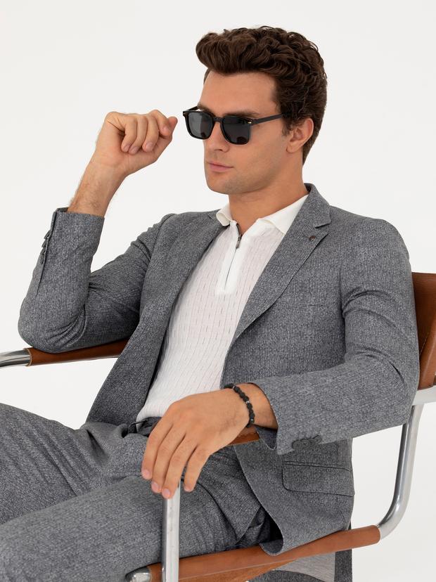 Antrasit Ekstra Slim Fit Ceket