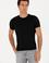Siyah Slim Fit Bisiklet Yaka Triko T-Shirt