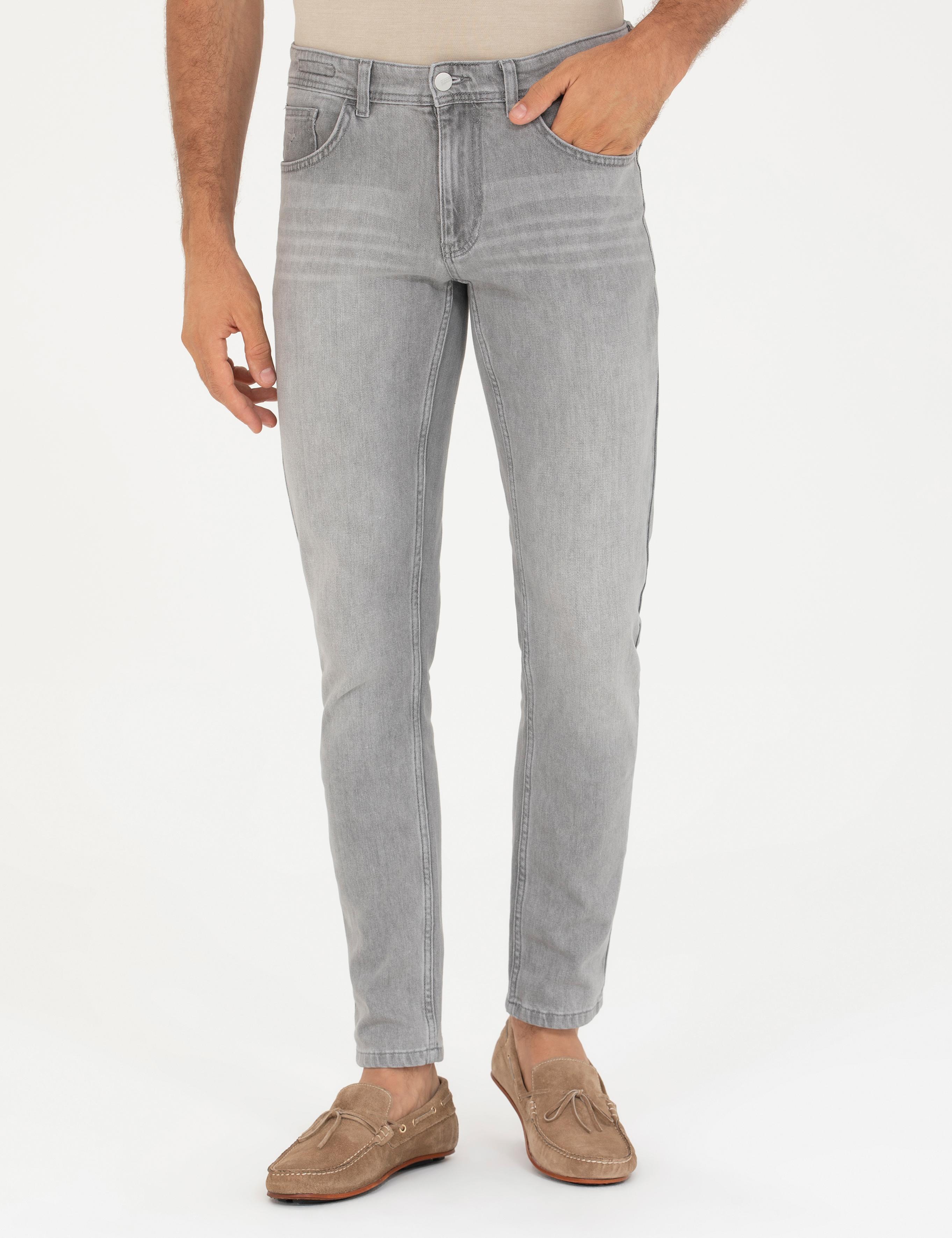 Gri Slim Fit Jean Pantolon - 50266501057