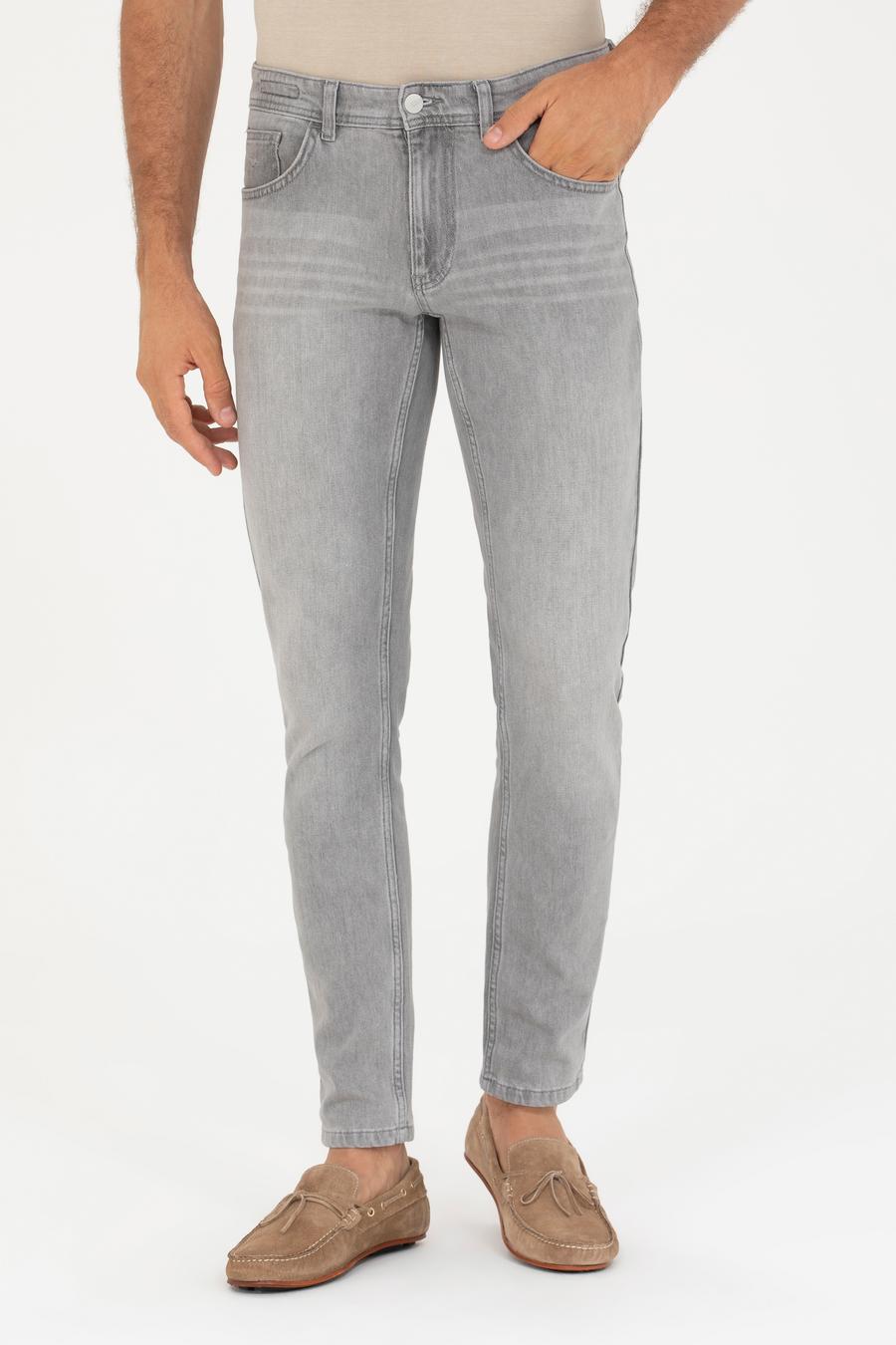 Gri Slim Fit Jean Pantolon - 50266501057