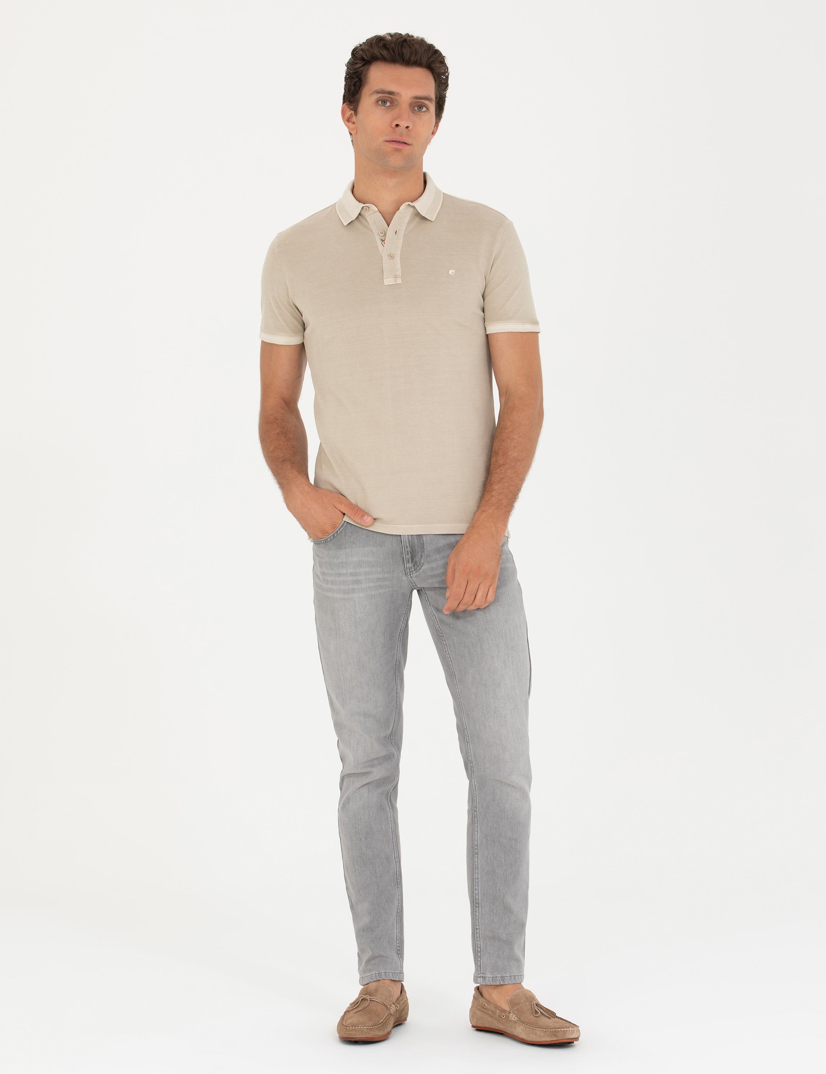 Gri Slim Fit Jean Pantolon - 50266501057