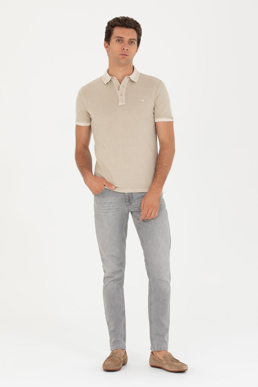 Gri Slim Fit Jean Pantolon - 50266501057
