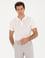 Beyaz Slim Fit Polo Yaka Triko T-Shirt