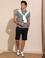 Siyah Slim Fit Örme Şort