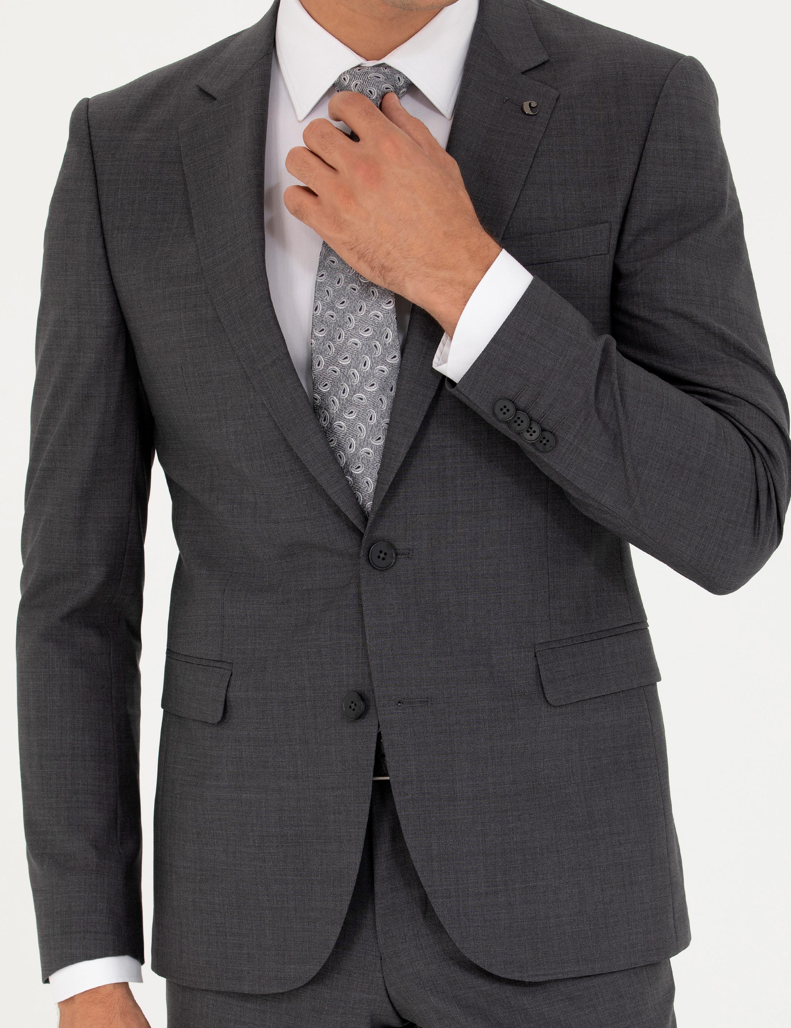 Füme Slim Fit Ceket - 50267713146