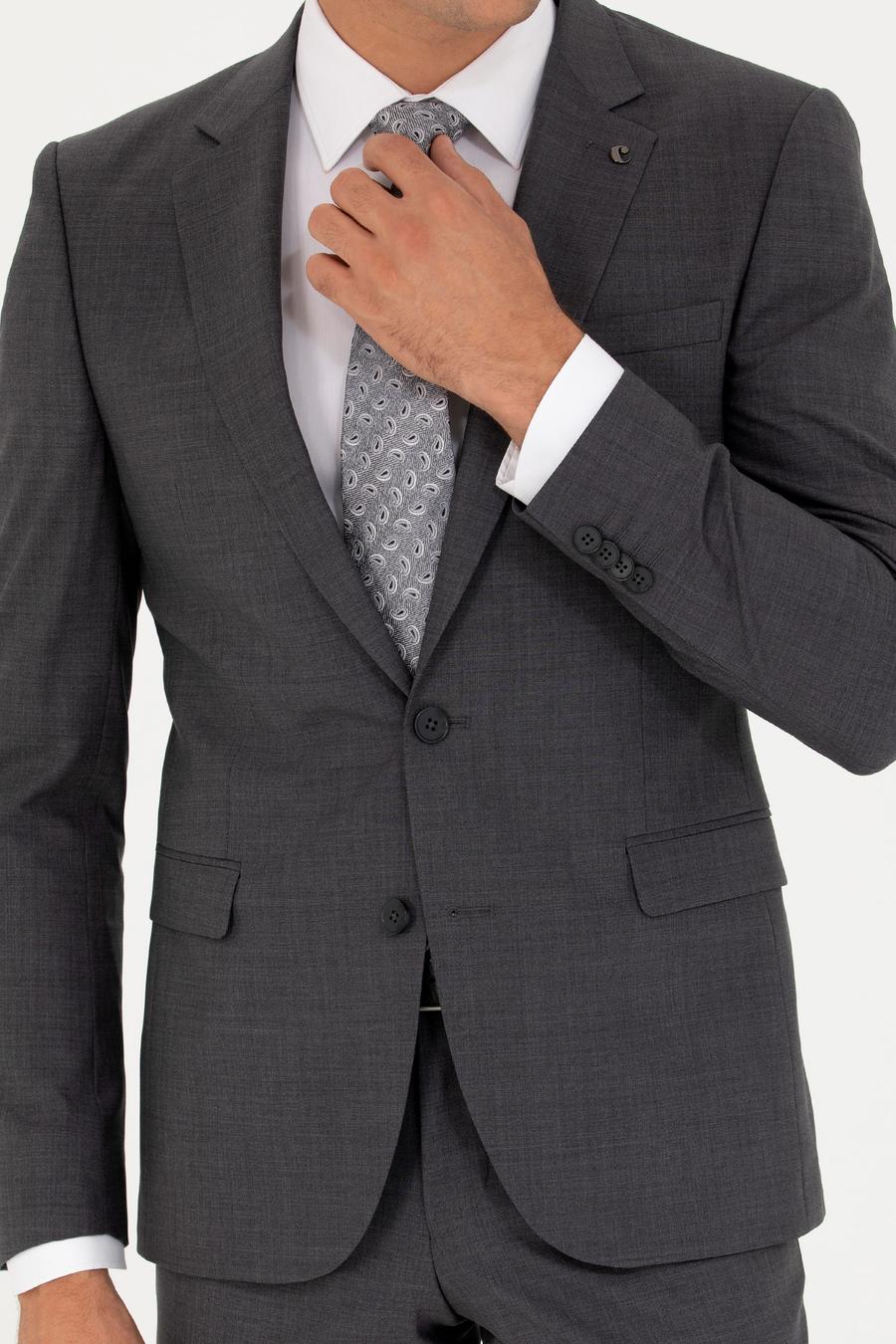 Füme Slim Fit Ceket - 50267713146