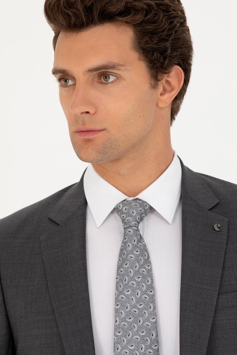 Füme Slim Fit Ceket - 50267713146