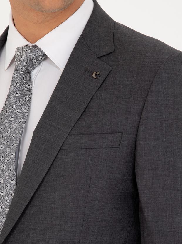 Füme Slim Fit Ceket