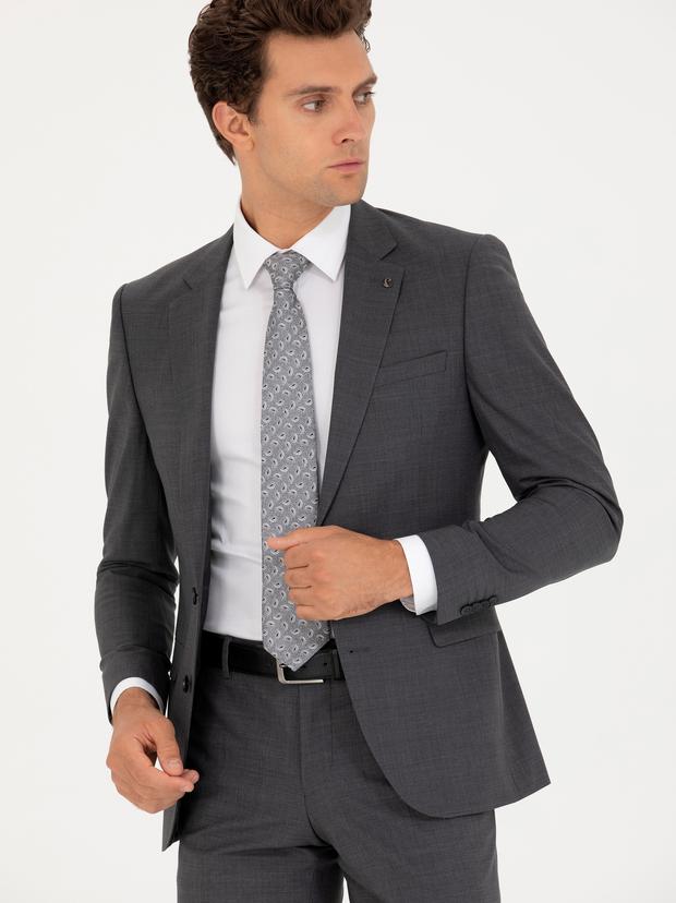 Füme Slim Fit Ceket