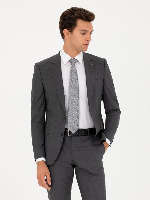 Füme Slim Fit Ceket