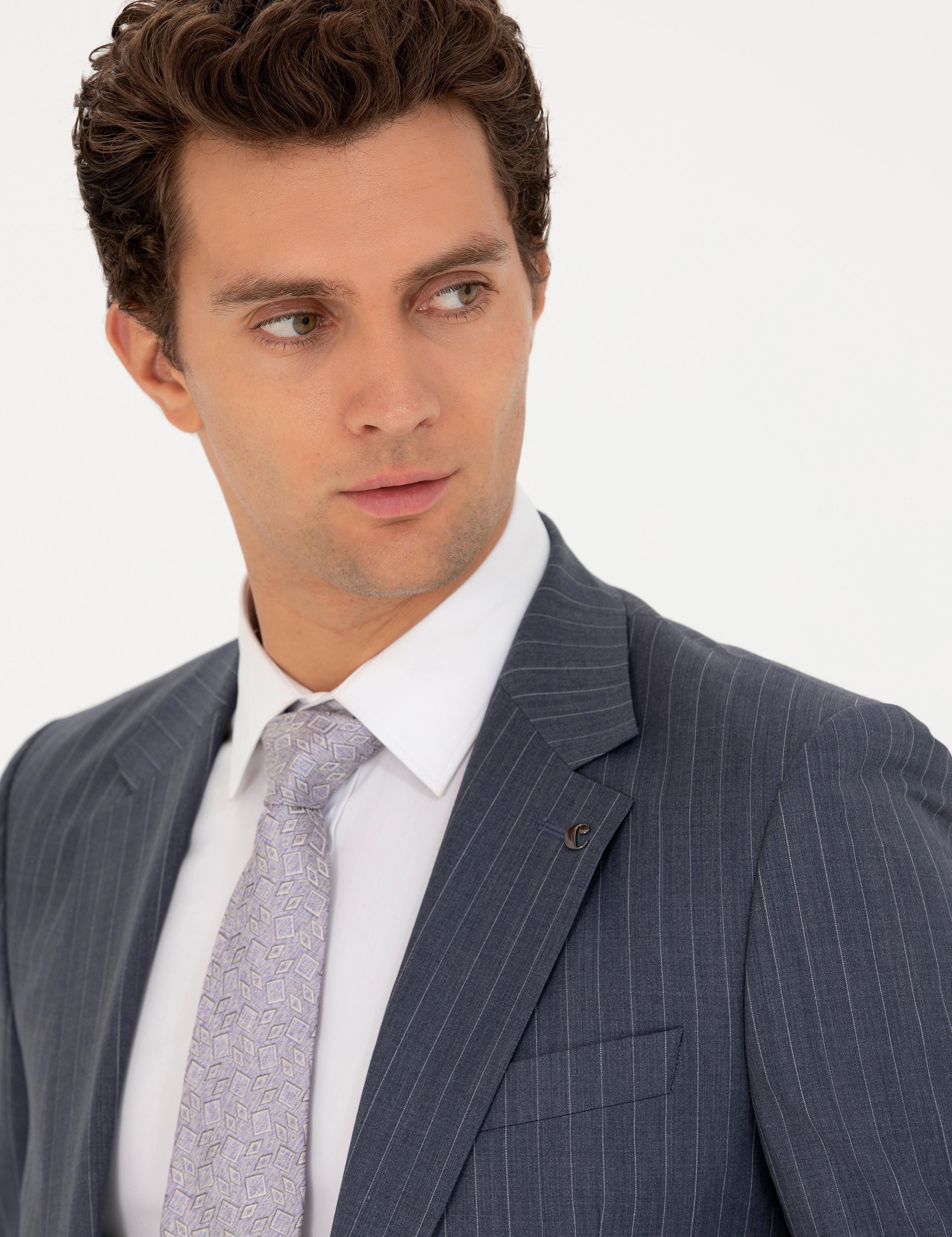 İndigo Slim Fit Takım Elbise - 50265092038