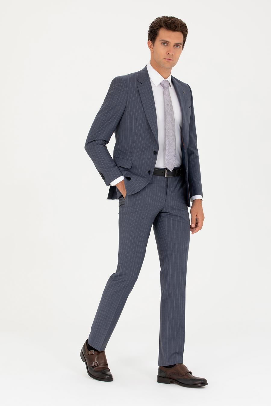 İndigo Slim Fit Takım Elbise - 50265092038