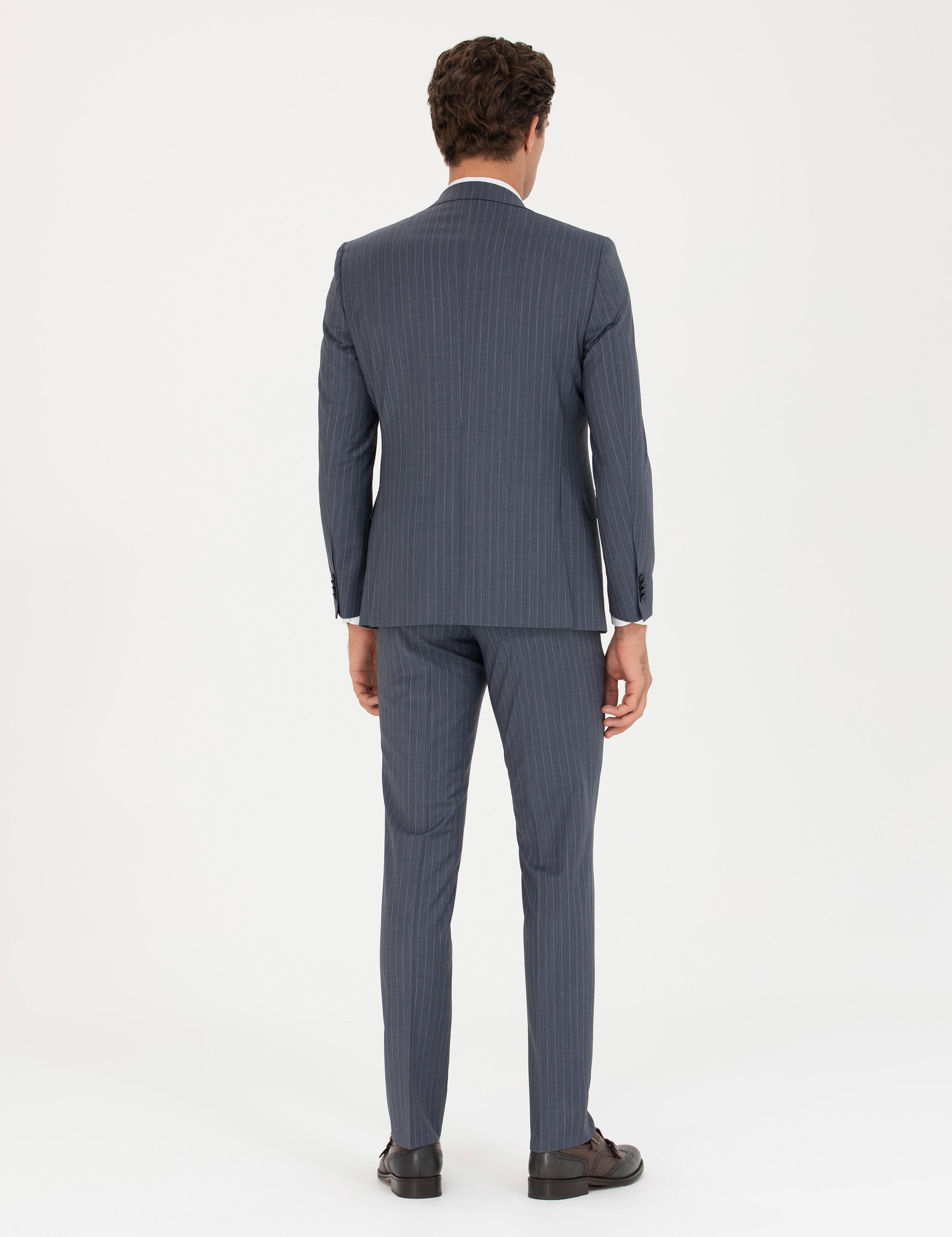 İndigo Slim Fit Takım Elbise - 50265092038