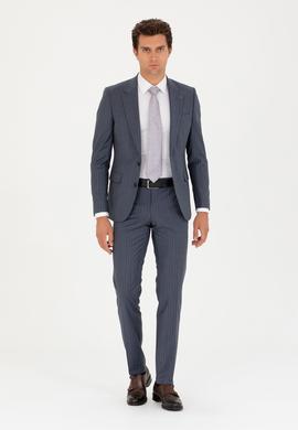 İndigo Slim Fit Takım Elbise