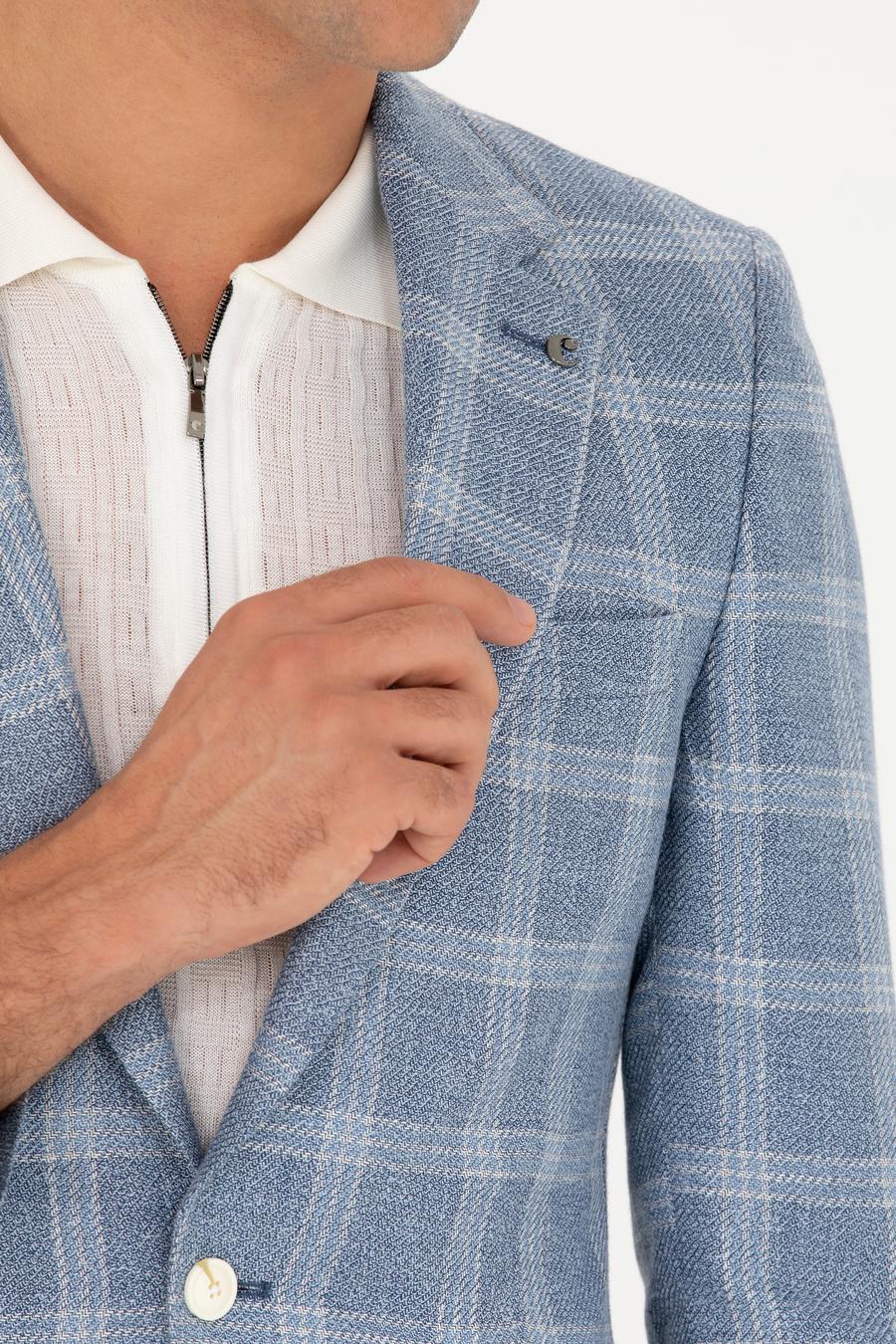 Mavi Slim Fit Keten Karışımlı Ceket - 50264757041