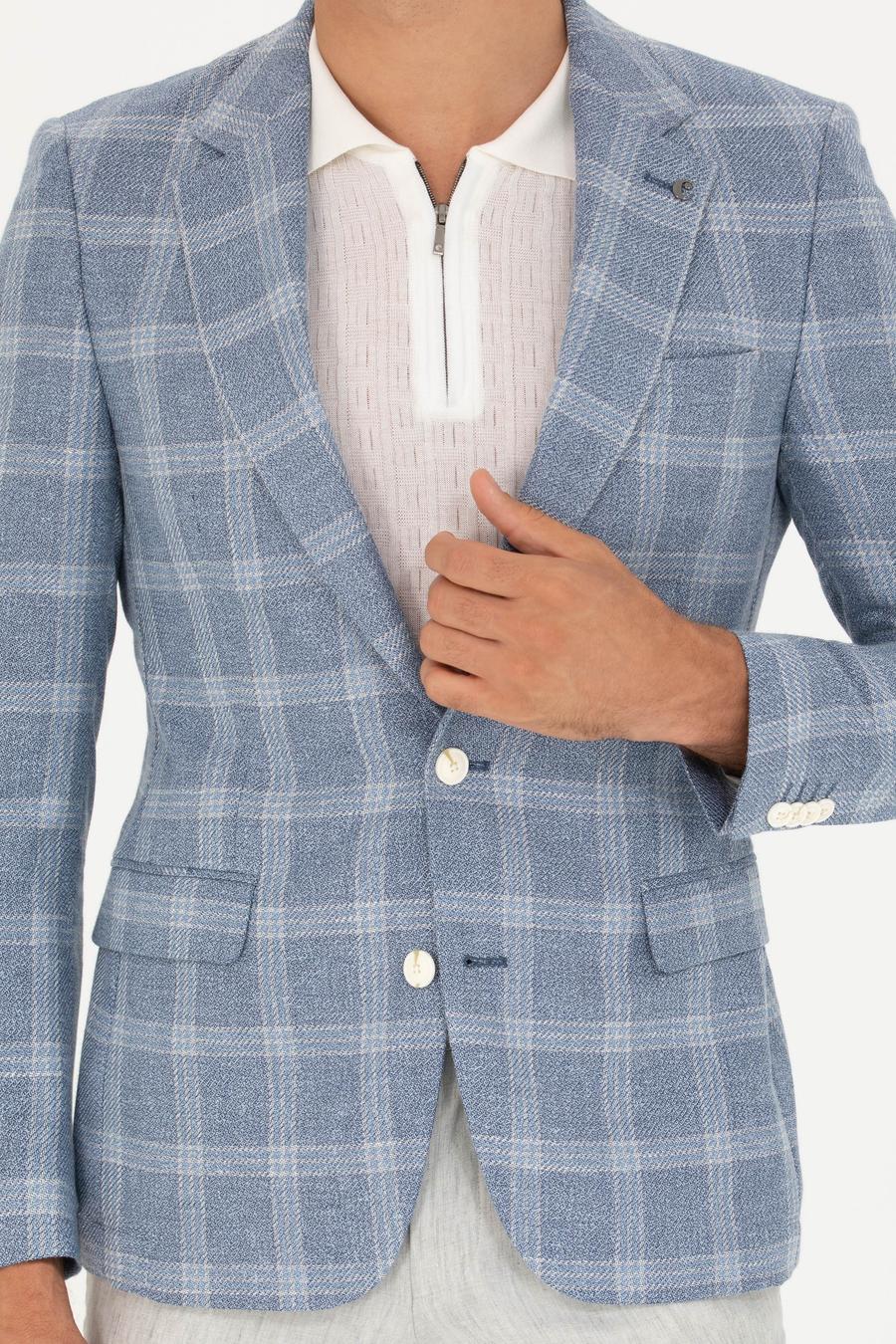 Mavi Slim Fit Keten Karışımlı Ceket - 50264757041