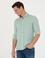 Haki Slim Fit %100 Keten Gömlek